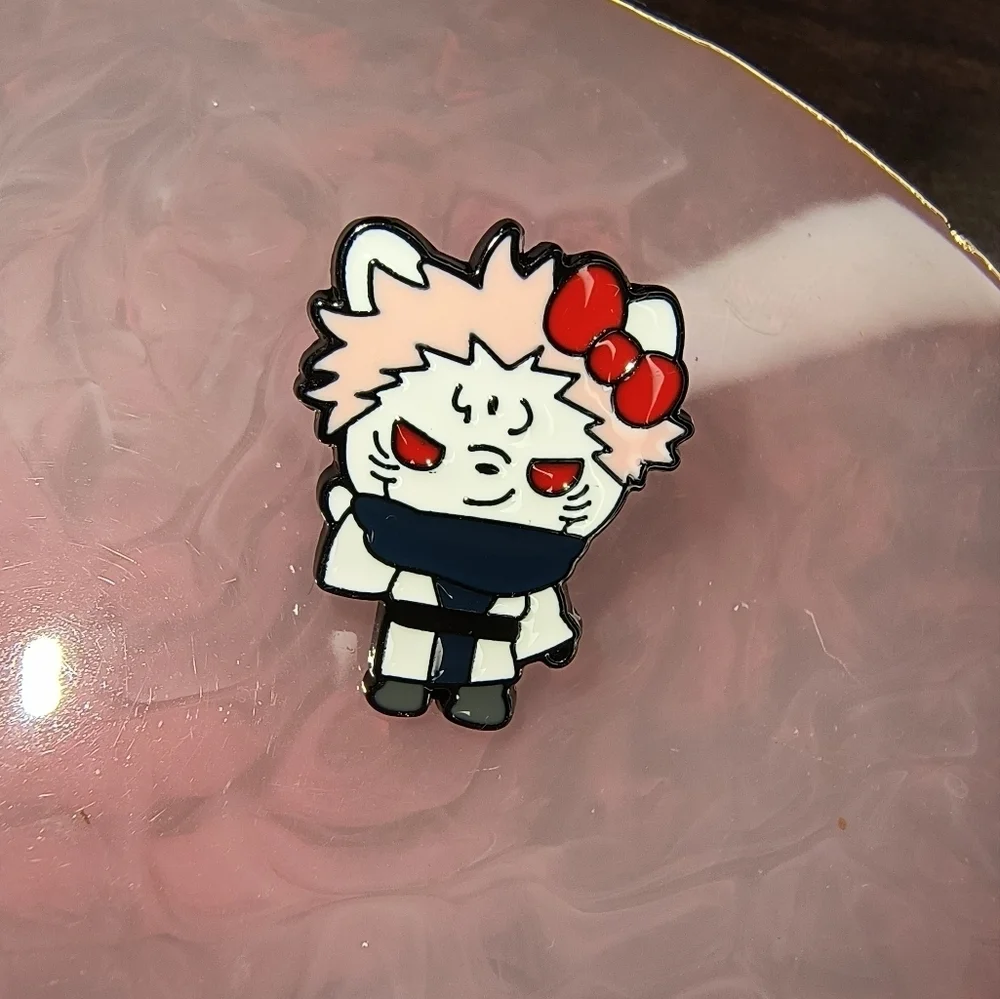 Cute Anime Character Enamel Pin Hello Kitty Anime Jujutsu Kaisen